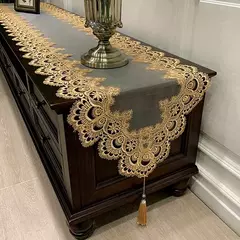 Toalha De Mesa De Renda De Flor Antiderrapante, Tampa De Mesa, Retângulo, Cozinha, Jantar, Café, Festa, Mesa, Decoração Do Armário - comprar online