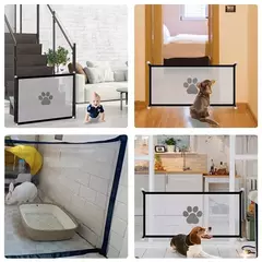 Imagem do Novo cercadinho dobrável de malha respirável para cerca de segurança de cães e gatos, suprimentos para animais de estimação para garantir segurança de animais de estimação