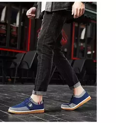 2025-sapatos casuais masculinos mocassins de trabalho vulcanizados malha leve homem sapatos esportivos sapatos de lona para homem/zapatos para hombres na internet