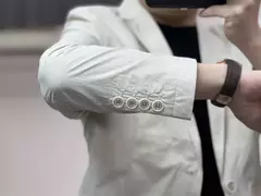 Casaco slim fit de manga comprida masculino, botão de lapela, casual de negócios, fino, simples, cor sólida, moda, primavera, verão, novo, 2024 - Wolf Magazine