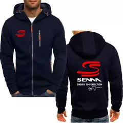Ayrton Senna-Casaco com capuz de lã extragrande masculino, moletom de algodão luxuoso, marca quente - comprar online