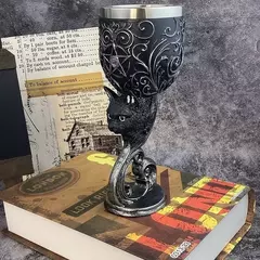 Resina esqueleto copo para vinho tinto, especial e retro cocktail, filme gótico, copo de água circundante