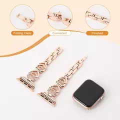 Pulseira Coração de Diamante para Apple Watch, iWatch Series SE, 7, 6, 3, 5, Ultra 2, 8, 9, 40mm, 44mm, 38mm, 45 milímetros, 41 milímetros, 49 milímetros, 42 milímetros - Wolf Magazine