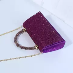 Bolsa leve bordada para mulheres, bolsa de luxo com corrente de sling, sensação alta, vestido de festa de casamento - Wolf Magazine