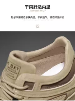 Sapatos de sola grossa masculina, botas de deserto, táticas calorosas, strappy nu, moda ao ar livre, novo, inverno, 2023
