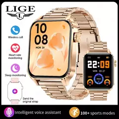 Lige-Chamada Bluetooth Relógios Inteligentes para Mulheres, Relógio de Pulso, Relógio de Fitness, Smartwatch Impermeável, Xiaomi, Huawei, Android, iOS, iPhone, Novo - Wolf Magazine