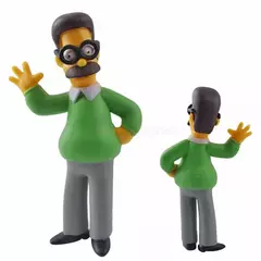 14 pçs disney simpsons dos desenhos animados figura de ação brinquedos engraçado homer grand bart mini estatuetas pvc boneca modelo crianças brinquedo presente aniversário