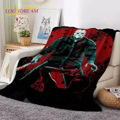 Filme de terror Chucky Pennywise Halloween Saw Personagem Cobertor, Cobertor macio para casa, quarto, cama, sofá, piquenique, capa de viagem - Wolf Magazine