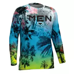 Camisetas masculinas de pesca manga longa, roupas com protetor solar ao ar livre, camisas casuais anti-UV, estampa peixe, verão, novidade - comprar online