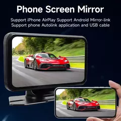 Rádio automotivo universal de 6 polegadas, sem fio, carplay, android, multimídia, navegação gps, reprodutor de vídeo, tela sensível ao toque portátil, bluetooth, aux - loja online