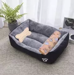 Imagem do Ninho macio de algodão lavável para animais de estimação, cama de osso quente, cestas, canil, produtos para a casa, pequeno, médio, grande, cachorro, gato