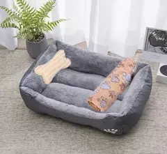 Ninho macio de algodão lavável para animais de estimação, cama de osso quente, cestas, canil, produtos para a casa, pequeno, médio, grande, cachorro, gato