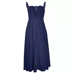 Vestido de verão estampado floral, Laço frontal feminino, Gola quadrada, Vestido de coxa dividido, Cinta de praia, Vestido de noite, Novo - Wolf Magazine