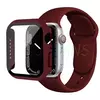 Caixa de vidro e pulseira para Apple Watch, Apple Watch Band, Protetores de Tela, iWatch Series 8, 7, 6, SE, 5, 4, 42mm, 44mm, 41mm, 40 milímetros, 38 milímetros, 45 milímetros, 49 milímetros