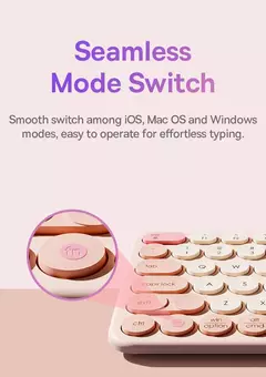Baseus-Teclado silencioso sem fio para iPad, Bluetooth 5.0, 3.0, 2.4G, USB, EN 84 Keycaps, Tablet, Laptop, Computador, Mulheres