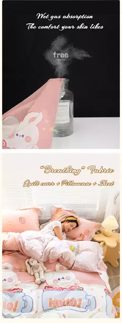 Imagem do Yanyangtian rendas 4-piece conjunto de cama folha colcha capa fronha linho para a família crianças quarto sala estar conjunto 4 pçs