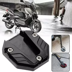 Liga de alumínio da motocicleta bicicleta kickstand extensor pé placa suporte lateral da motocicleta antiderrapante base ampliada moto accessorie - loja online