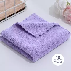 Toalha de Rosto de Microfibra Espessada, Absorvente, Alta Densidade, Velo Coral, Secagem Rápida, Limpar, Macio, Limpeza na internet