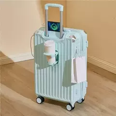Mala de alumínio do curso do quadro, portador de bagagem, caixa do trole, cabine de transporte, 20 "24" 28";;VERDADEIRO;;"A09White suitcase,28 Inch na internet