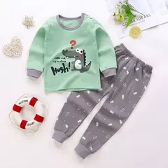 Conjunto pijama de algodão infantil, pijamas, roupas infantis, bebês meninas e meninos, primavera e outono - comprar online