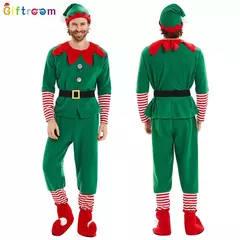 Crianças e adultos Fantasias de Elfo de Natal, Trajes de Papai Noel, Elfos Verdes, Cosplay Halloween, Novos Produtos, 2022 - loja online
