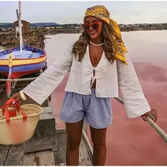 TRAF-Top feminino de manga comprida, camisas casuais, blusas amarradas femininas, blusas de praia de verão, branca, 2024 - Wolf Magazine