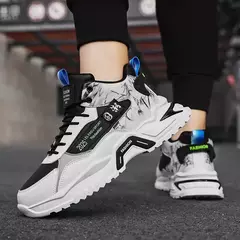 Tênis de plataforma respirável masculino, tênis de corrida, mesh esportivo, leve, unissex, casual, vulcanizado, masculino, fashion na internet