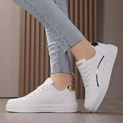 Tênis de skate casual para mulheres, sapatos femininos, tênis, bling, venda quente