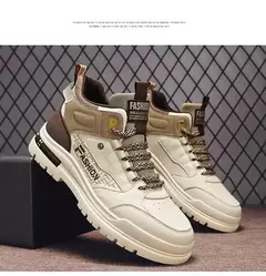 Imagem do Tênis casual vulcanizado masculino, sola macia, tênis esportivo para caminhada, ao ar livre, masculino, outono