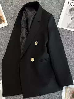 Casaco feminino elegante de terno esportivo, blazer casual, moda coreana, jaqueta de luxo, monocromática roupas femininas, primavera, outono