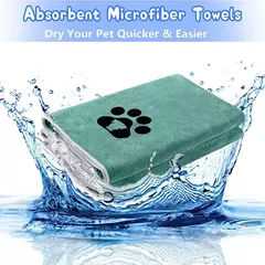 Toalhas de secagem rápida para cães e gatos, absorvente de água, pano de limpeza para animais de estimação, loja de animais de estimação, suprimentos de toalha de banho para animais de estimação