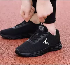 Tênis respirável masculino, confortável, clássico, casual, ao ar livre, caminhando, esporte, tênis