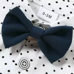 Bodysuit de manga comprida para bebé, conjunto cavalheiro, roupa infantil de 1 ° aniversário, roupa de algodão recém-nascido, outono, primavera