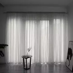 Cortinas transparentes de tule para sala de estar, cortina transparente para janela, haste de bolso, painel de quarto, decoração de tecido - loja online