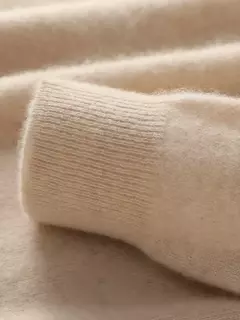 Imagem do Pulôver de lã merino para homens, 100% lã pura, gola O, manga longa, malha de cashmere, roupas femininas, graça, primavera e outono