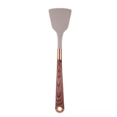 Imagem do Lmetjma-Conjunto De Utensílio De Cozinha De Silicone, Utensílio De Cozinha Com Suporte De Utensílios, Alças De Padrão De Madeira, Panelas Antiaderentes, JT264, 10 Pcs
