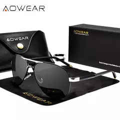 AOWEAR-Masculino HD Aviation Óculos De Sol, Polarizados Óculos De Sol Espelho, Condução Piloto Óculos De Sol - Wolf Magazine