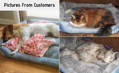 Camas para cães ATUBAN para cães grandes, colchão lavável para animais de estimação, cama retangular confortável e aquecida para cães médios e grandes, animais de estimação - comprar online