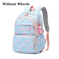 Rolling School Bags for Girls, Mochila impermeável para crianças com rodas, Trolley Luggage Back Pack, Ensino médio - comprar online