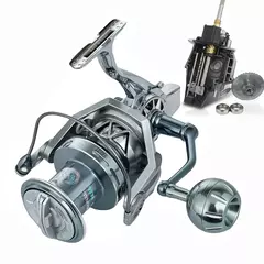 Marca MBLN, arrasto máximo de 35 kg/77 lb, 90% de metal completo, carretel de pesca giratório grande, surfcasting de água salgada durável, resistente à corrosão - comprar online