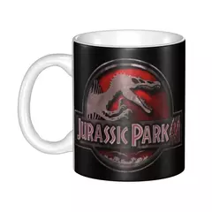 Dinossauro personalizado World Jurassic Park Canecas DIY Horror Movie Ceramic Ch - loja online