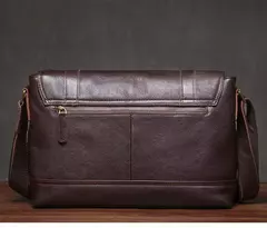 ROOG-Maleta de couro genuíno, bolsa mensageiro de luxo masculina, estilingue de ombro vintage, tiracolo para iPad 12.9 ", alta qualidade - comprar online