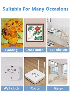 Ganchos Adesivos De Parede, Cartaz, Foto, Quadro, Cabides De Relógio, Gancho De Parafuso Sem Soco, Cozinha, Organizador De Banheiro, Titulares, 10 Pcs, 20 Pcs - loja online