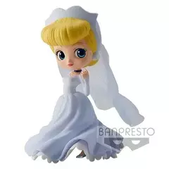 Genuine bandai qposket casamento vestido versão disney princesa anime figuras figura de ação coleção modelo brinquedo presente para crianças na internet