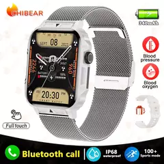 Imagem do Militar ao ar livre GPS esportes relógio inteligente para homens, 1.95 ", freqüência cardíaca, sangue, oxigênio, chamada Bluetooth, SmartWatches para Android, IOS