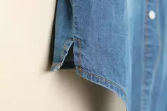 Camisa jeans de manga curta feminina, blusa curta sexy, camisas femininas, moda casual, verão, legal - comprar online