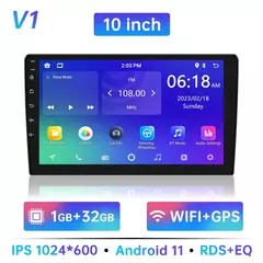 Rádio automotivo android 11, 32g, 2 din, 7 "/9"/10 ", universal, wi-fi, gps, áudio de carro, reprodutor multimídia para hyundai, nissan, toyota, kia - comprar online