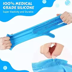 Luvas de banho para animais de estimação, shampoo para banho de cães e gatos, massagem mágica, limpador, esponja de silicone, luva de remoção de pelos - comprar online