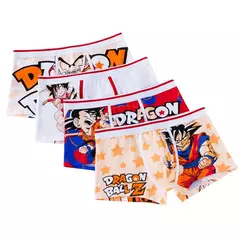 Dragon ball calcinha masculina anime dos desenhos animados algodão boxer roupa interior boxers moda tricô flexibilidade respirável bolsa cuecas - Wolf Magazine