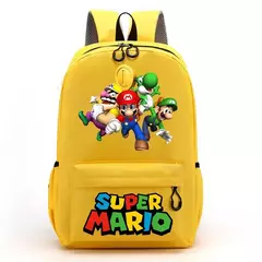 Mochilas Super Mario Bros para homens e mulheres, Saco Princesa Peach Luigi, Impressão Gráfica de Personagem de Cartoon, Mochila Kawaii, Mochilas escolares - comprar online